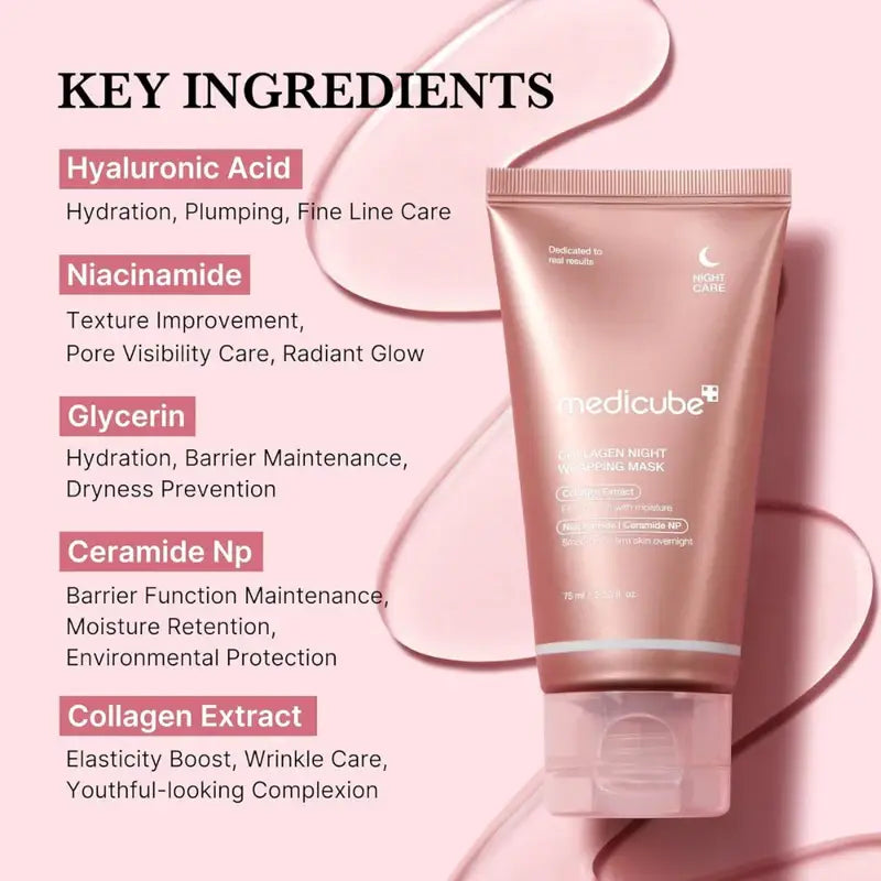Medicube Collagen Night Wrapping Mask 75ml for Hydration