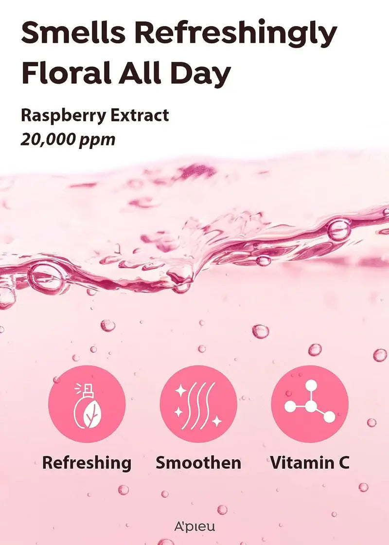 Zuzu Aura Sea Salt Mist for Hair with Refreshing Raspberry Extract for a Floral All-Day Scent