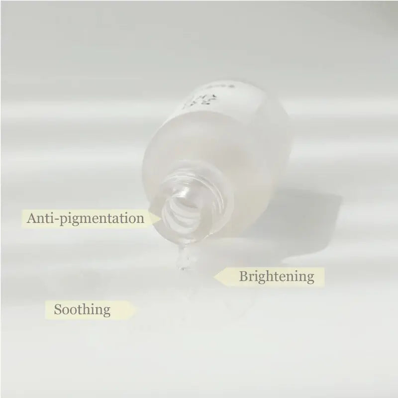 Beauty of Joseon rice arbutin serum in a clear bottle showcasing its brightening and soothing benefits