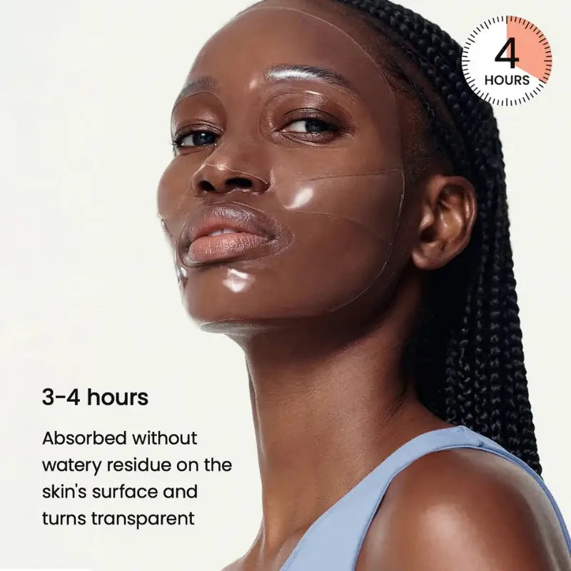 Zuzu Aura hydrating face mask designed for clear absorption and no watery residue for skincare