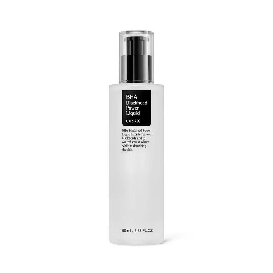 Cosrx BHA Blackhead Power Liquid best chemical exfoliant for blackheads in 100ml bottle