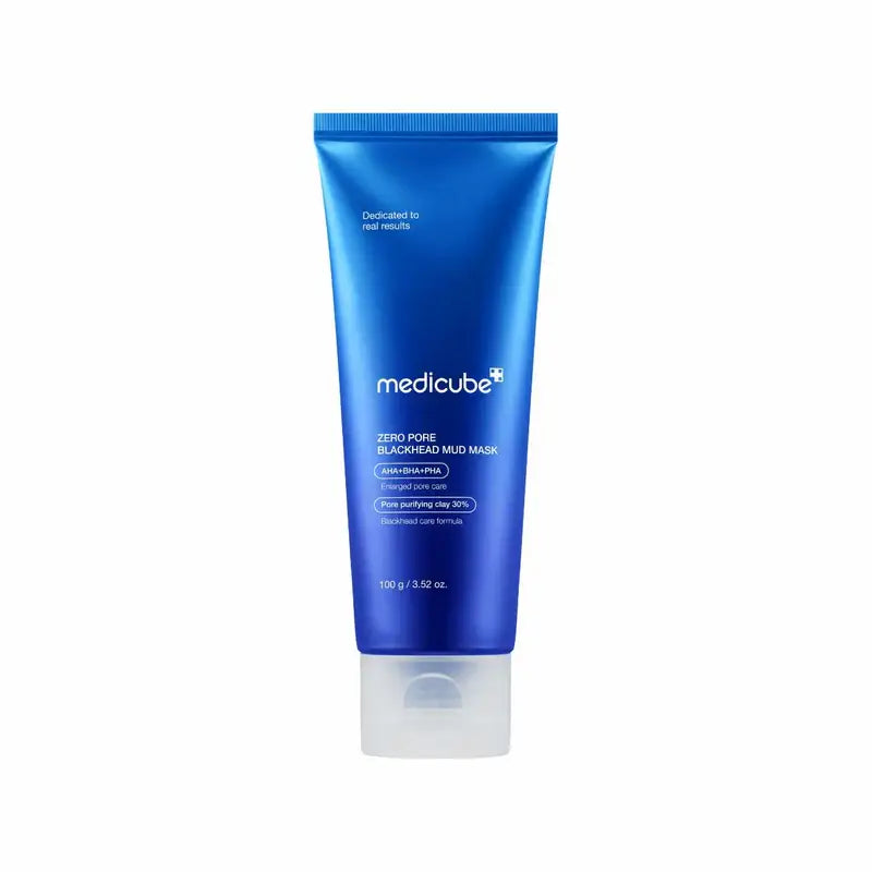 Zuzu Aura Aztec mud mask in blue tube for deep cleansing and purifying skin