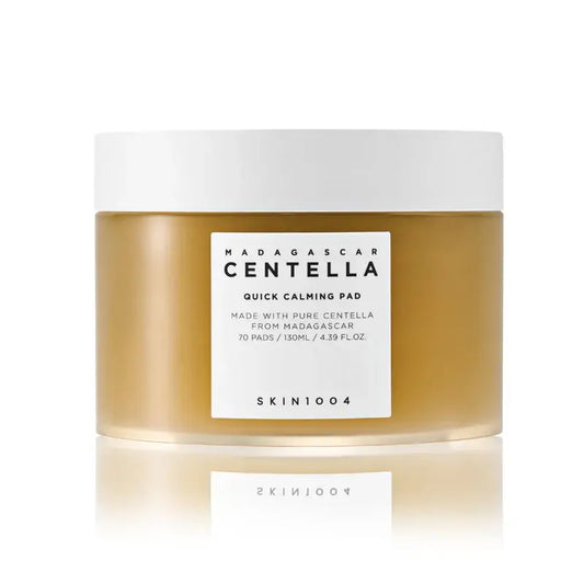 Mixsoon Centella Toner Pad in a jar containing 70 calming pads for soothing skin