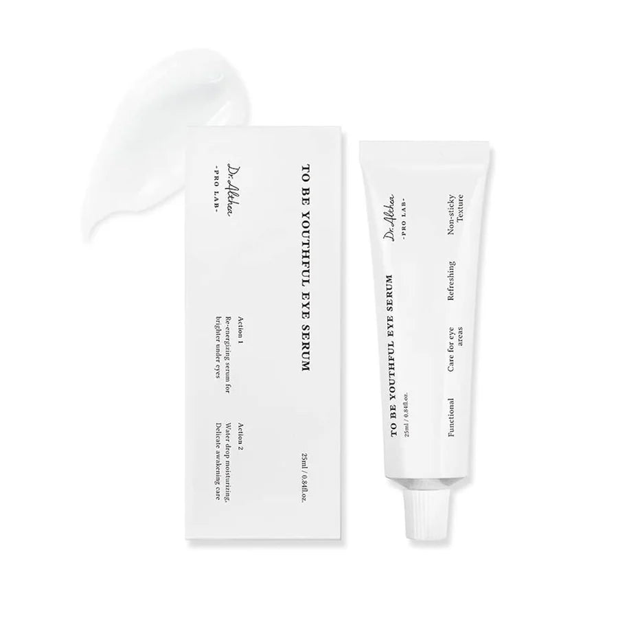 Dr. Althea To Be Youthful Eye Serum 25ml tube and packaging with creamy white texture